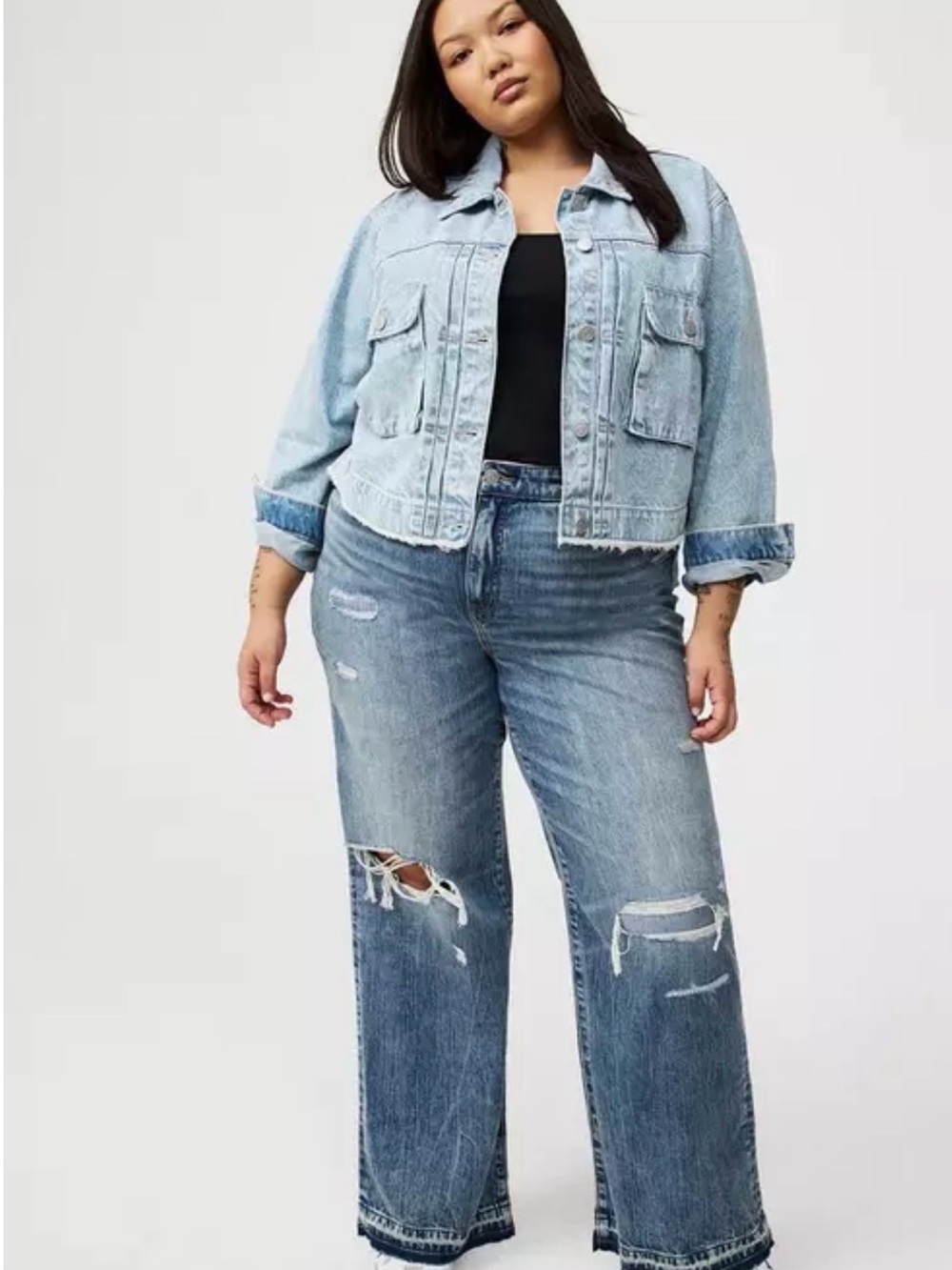 NWOT Vintage Denim Trucker Jacket